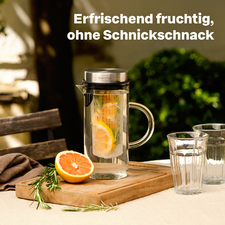 2x Glaskaraffen 1 Liter Set