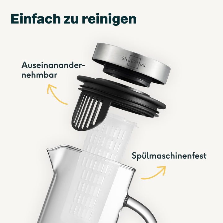 2x Glaskaraffen 1 Liter Set