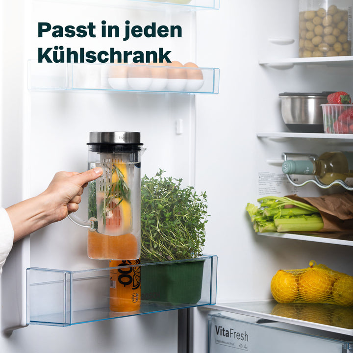 2x Glaskaraffen 1 Liter Set