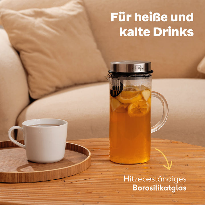 2x Glaskaraffen 1 Liter Set