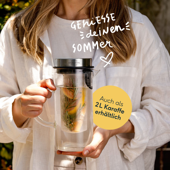 2x Glaskaraffen 1 Liter Set