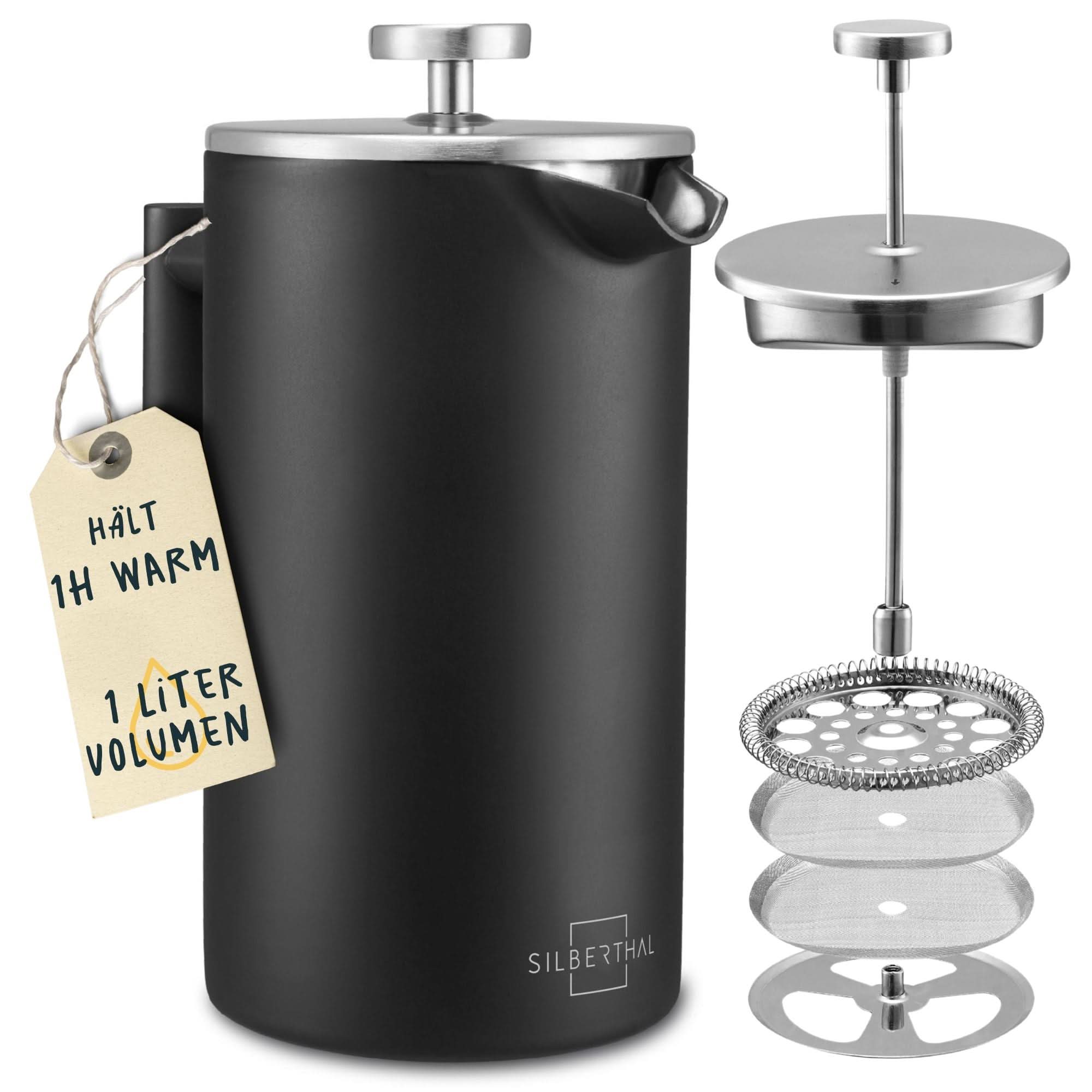0.85L Stainless Steel Thermal Carafe, Double Walled Vacuum Insulated