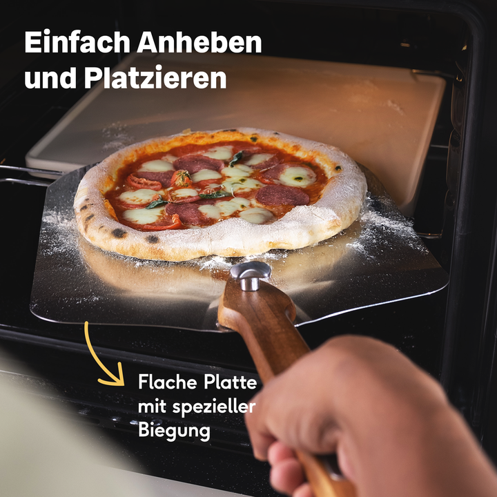 Pizzaschieber aus Edelstahl