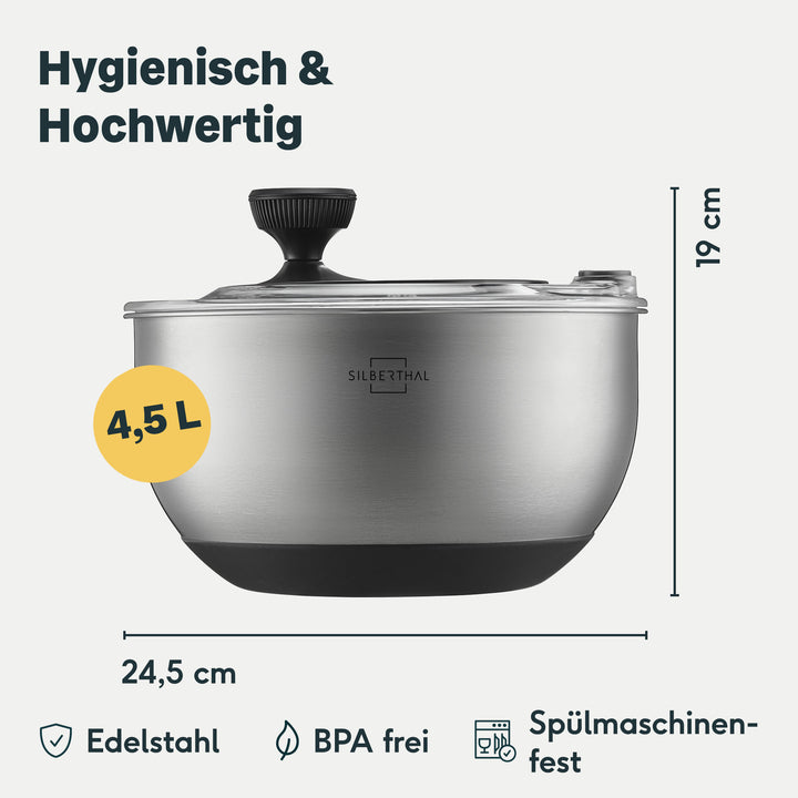 Salatschleuder Set 2-teilig ohne Deckel
