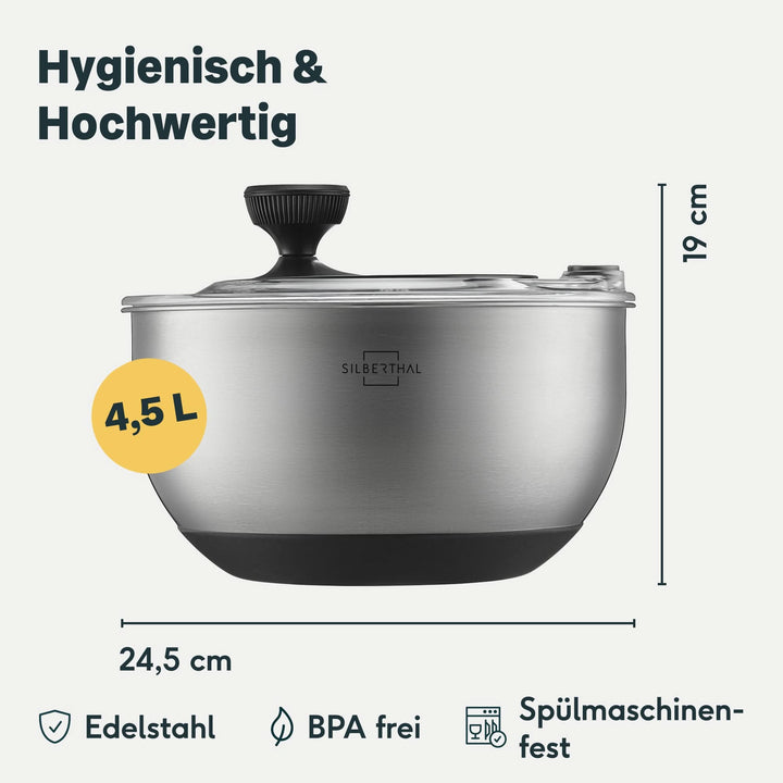 Salatschleuder Set 2-teilig ohne Deckel