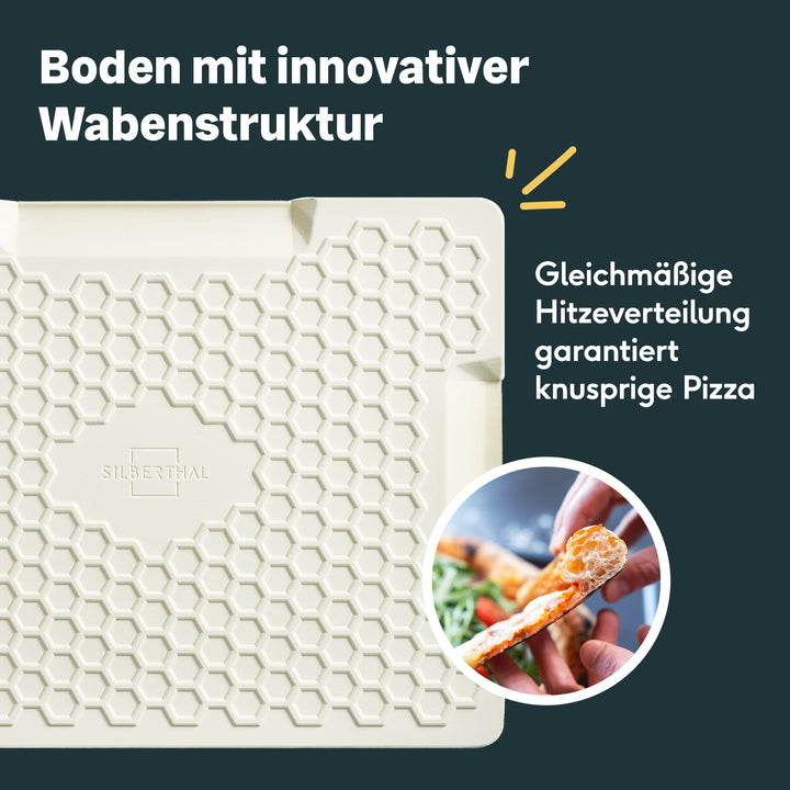Pizzastein Set für Grill & Backofen