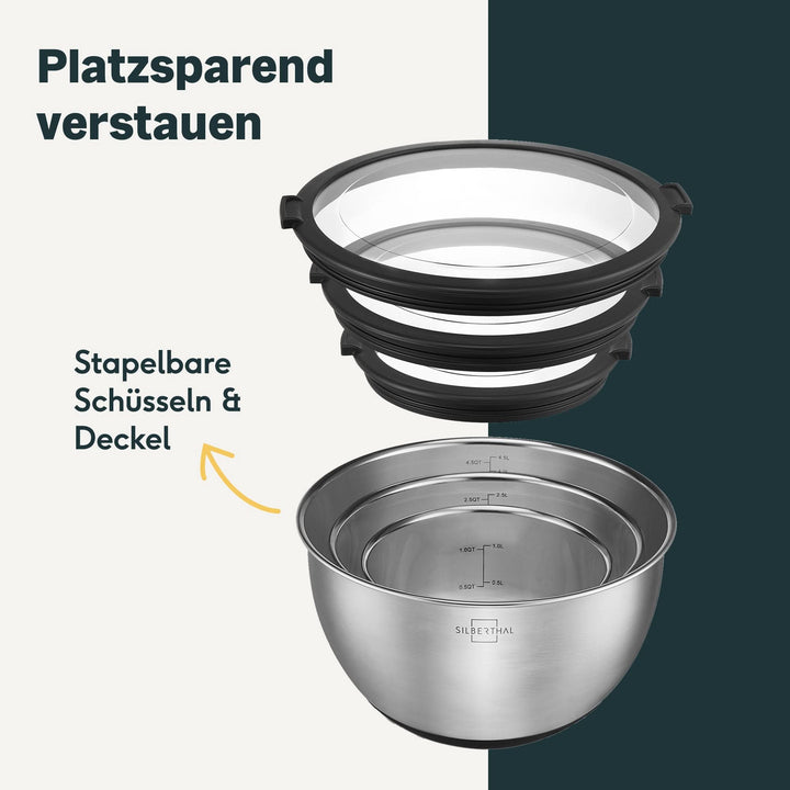 Salatschleuder Set 3-teilig