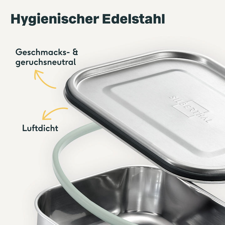 Edelstahl Brotdosen Set