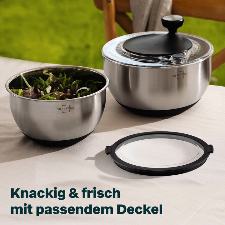 Salatschleuder mit Deckel Set