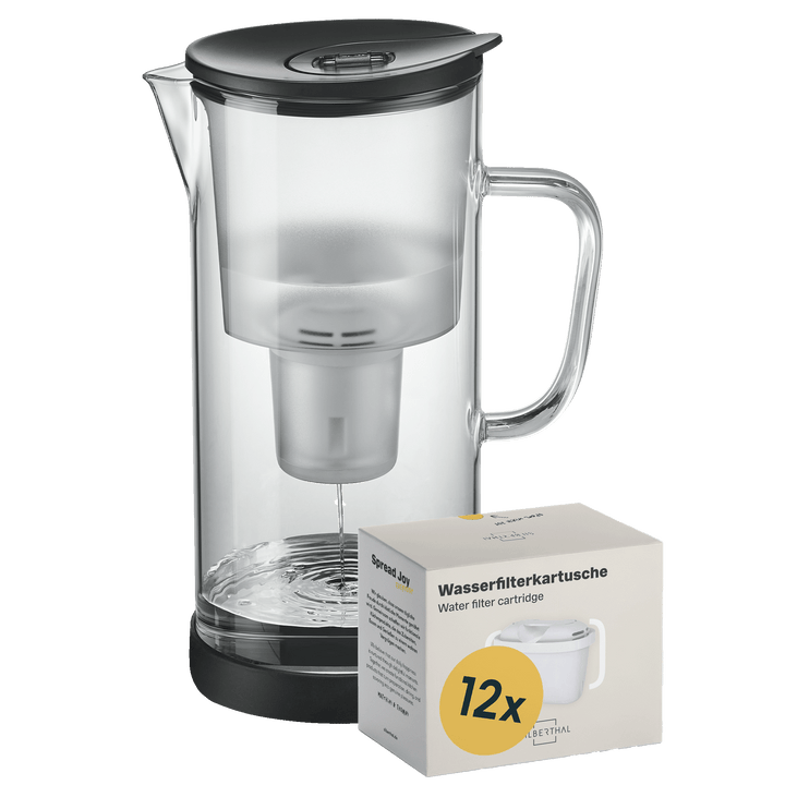 Filterkaraffe inkl. 12er Pack Kartuschen