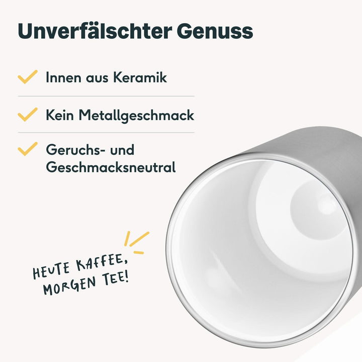 Thermobecher Silber