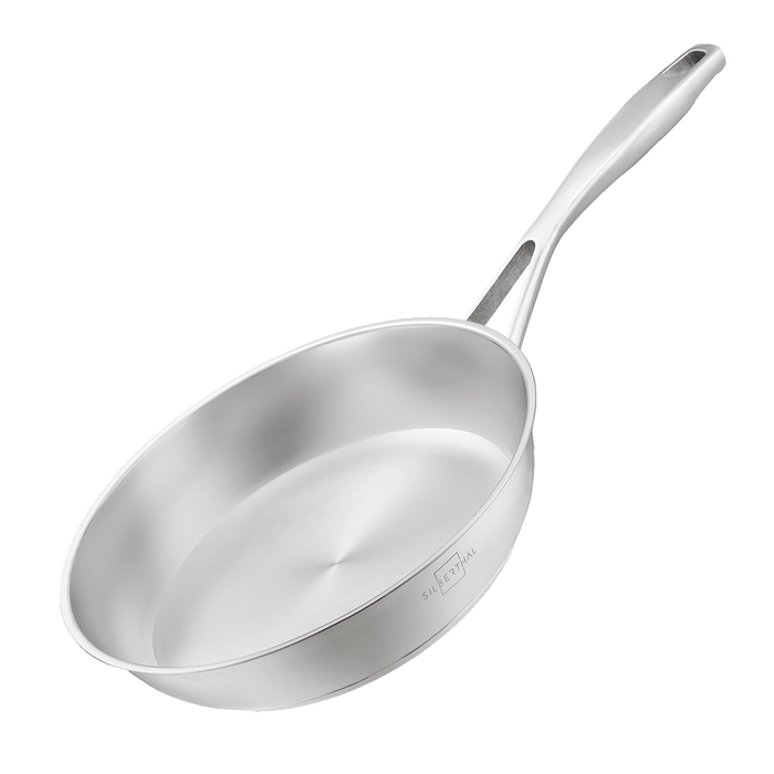 Edelstahlpfanne 24 cm Unbeschichtet