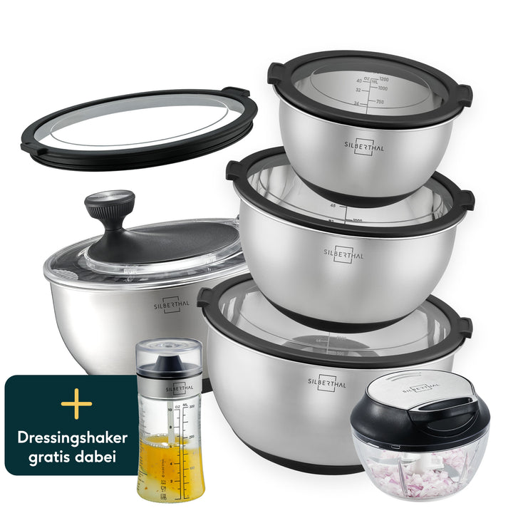 Salatschleuder Set 4-teilig
