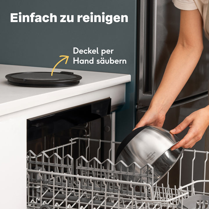Edelstahlschüsseln 0,7 Liter - 3er-Set