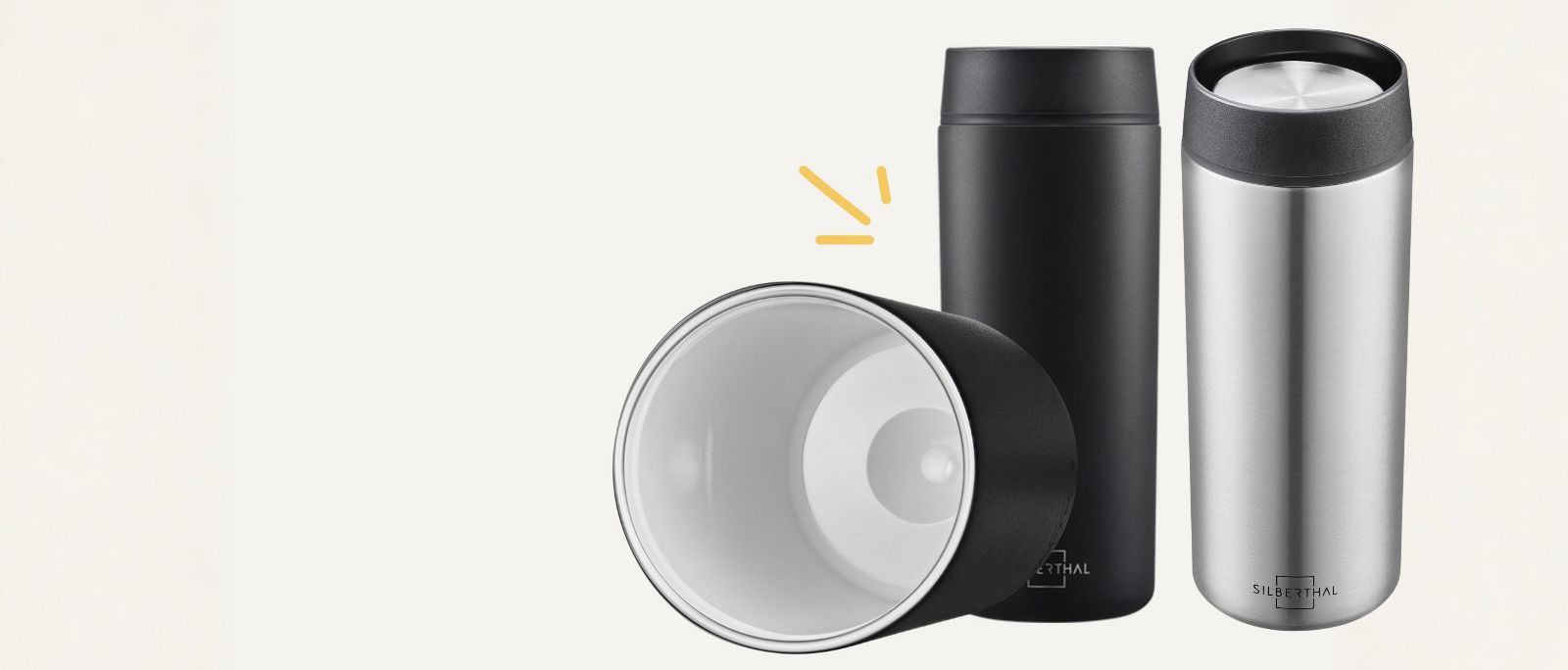 Thermobecher Auslaufsicher mit Keramik