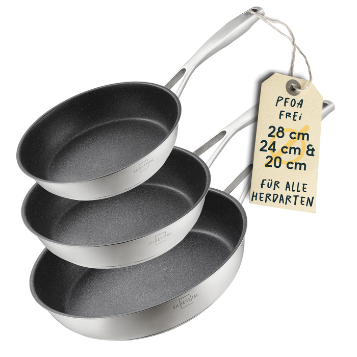 Pfannen 3er- Set Beschichtet
