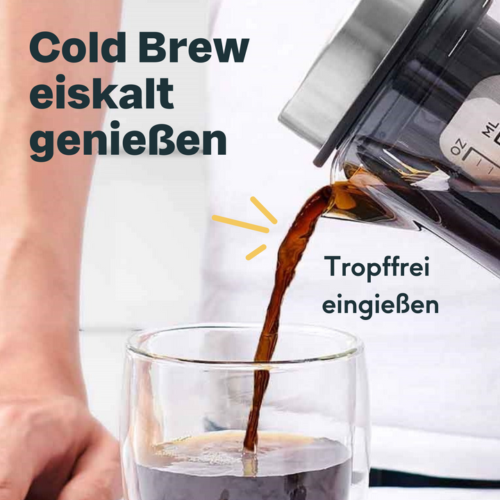 Cold Brew Maker aus Glas - 1,3 Liter