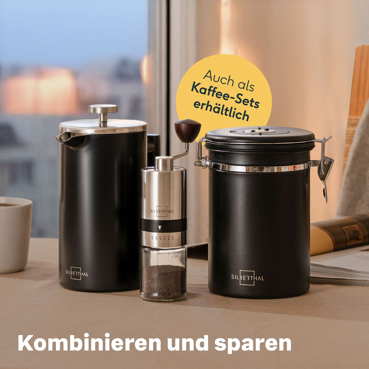 Kaffeedose luftdicht 500g mit Löffel