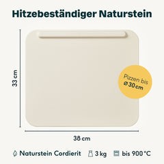 Pizzastein Set 2-teilig