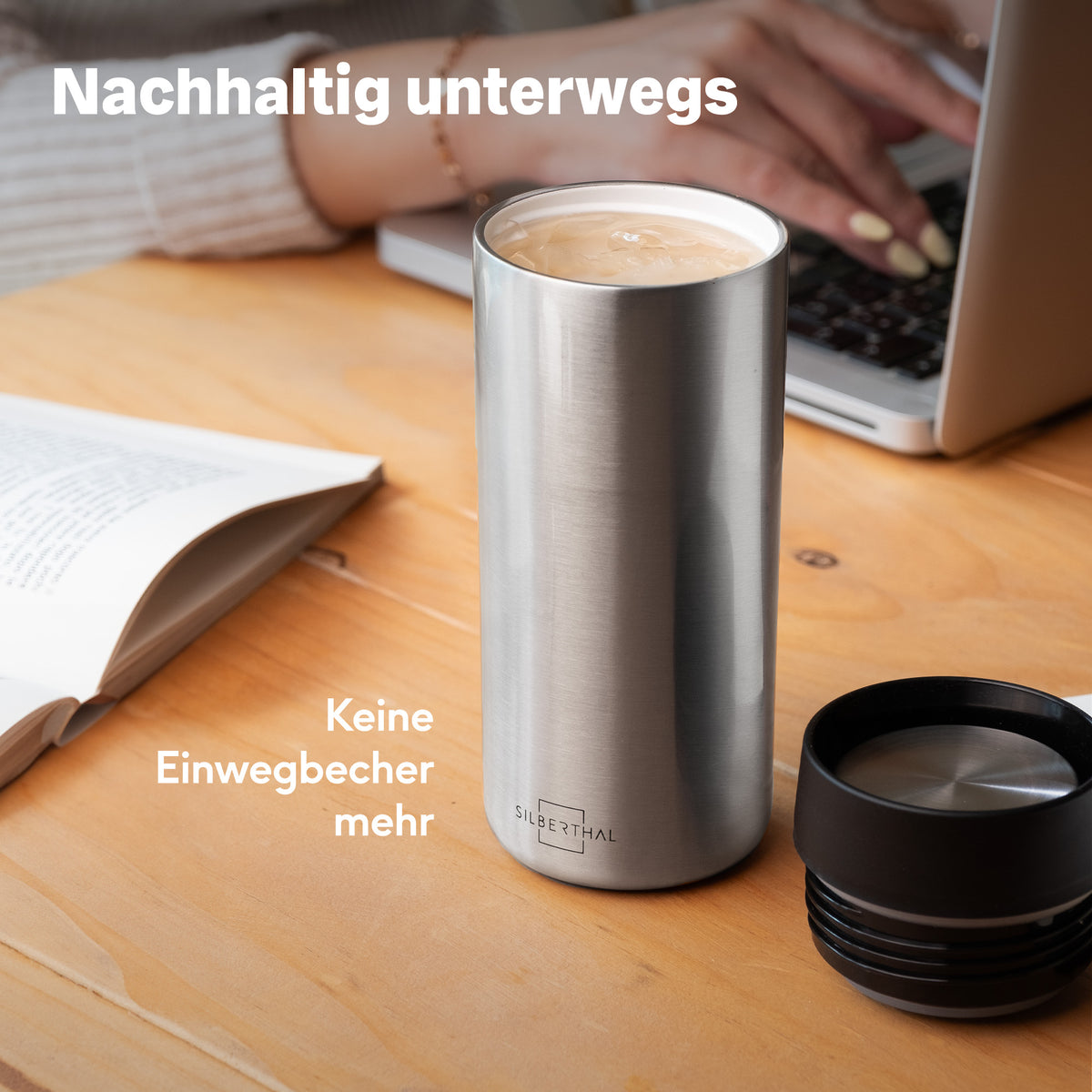 Thermobecher Silber | Edelstahl