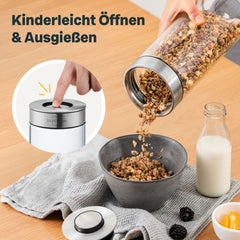 Teekanne mit Wasserkessel & Vorratsglas Set
