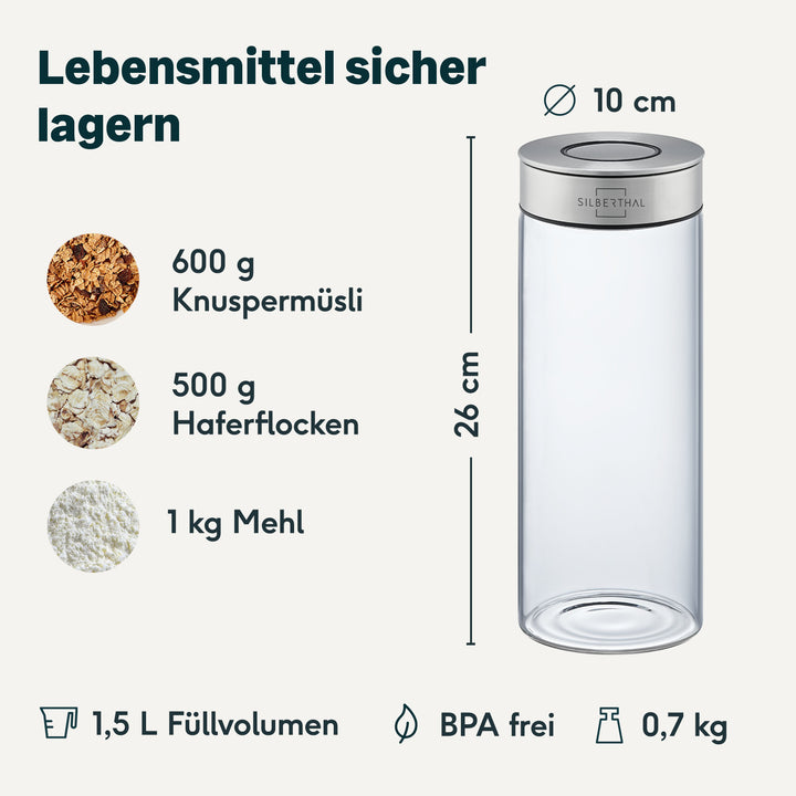 Vorratsglas 1,5 Liter - (2025)