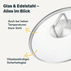 Glasdeckel für 24 cm Pfannen