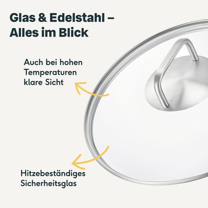 Glasdeckel für 24 cm Pfannen