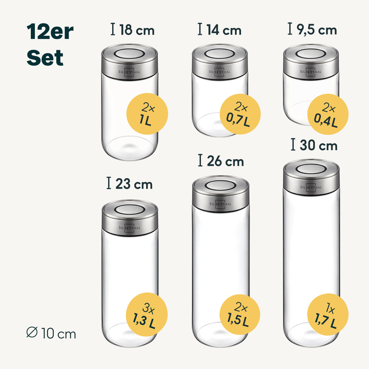 Vorratsgläser 12er Set