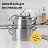 Pfannen & Topfset Unbeschichtet 9-teilig