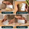 Pizzastein Set für Grill & Backofen
