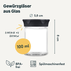 Kleines Aufbewahrungsglas mit Deckel