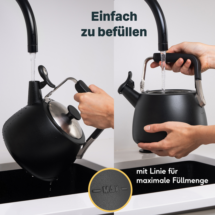 Teekanne mit Wasserkessel & Vorratsglas Set