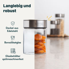 Teekanne mit Wasserkessel, Vorratsglas & Aufbewahrungsdose