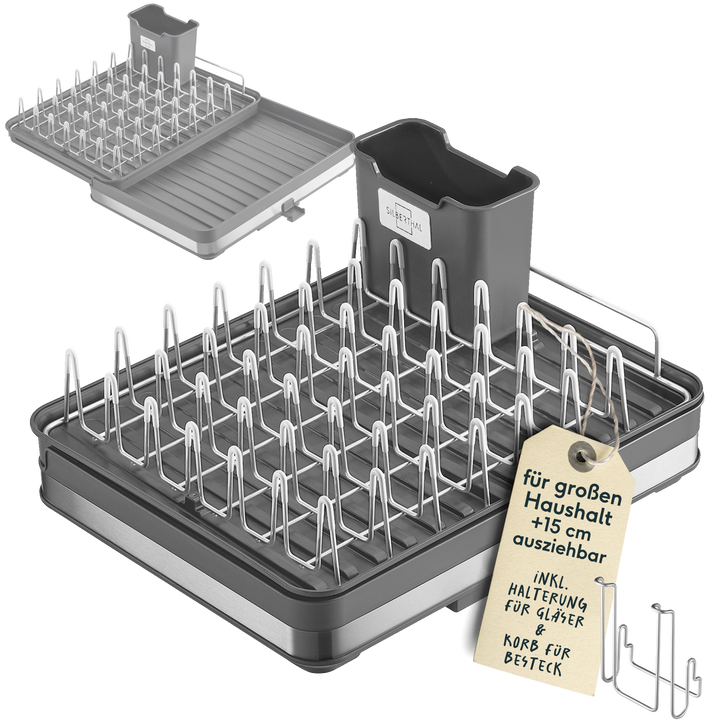 Abtropfgestell + Gläserhalter Set