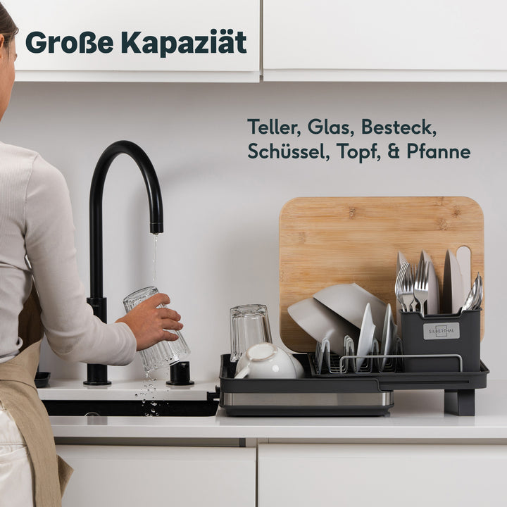 Abtropfgestell + Gläserhalter Set