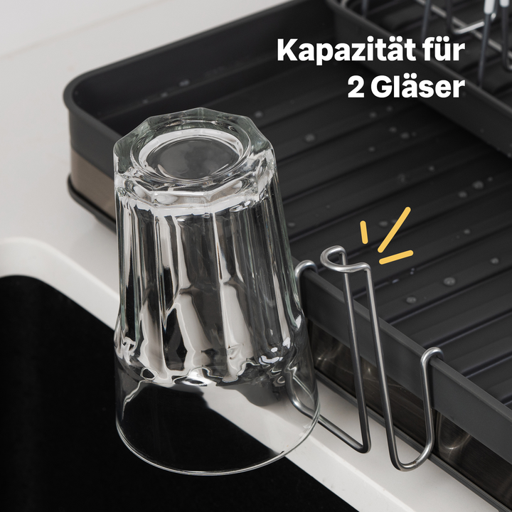 Abtropfgestell + Gläserhalter Set