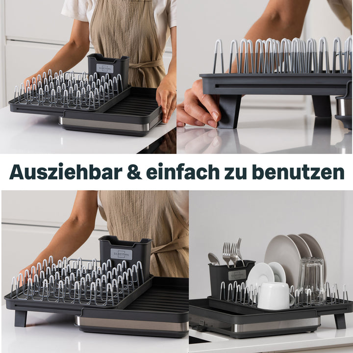Abtropfgestell + Gläserhalter Set