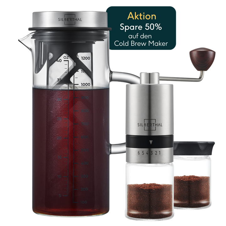 Cold Brew und Kaffeemühlen Set