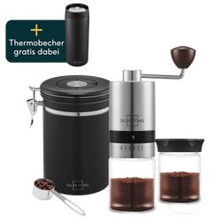Kaffeemühle mit Kaffeedose Set