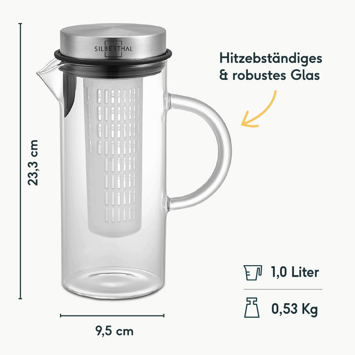 Glaskaraffe 1 Liter