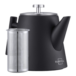 Teekanne Schwarz Matt