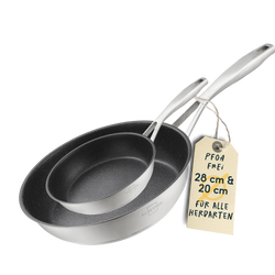Pfannen 2er- Set - 20 + 28 cm - Beschichtet