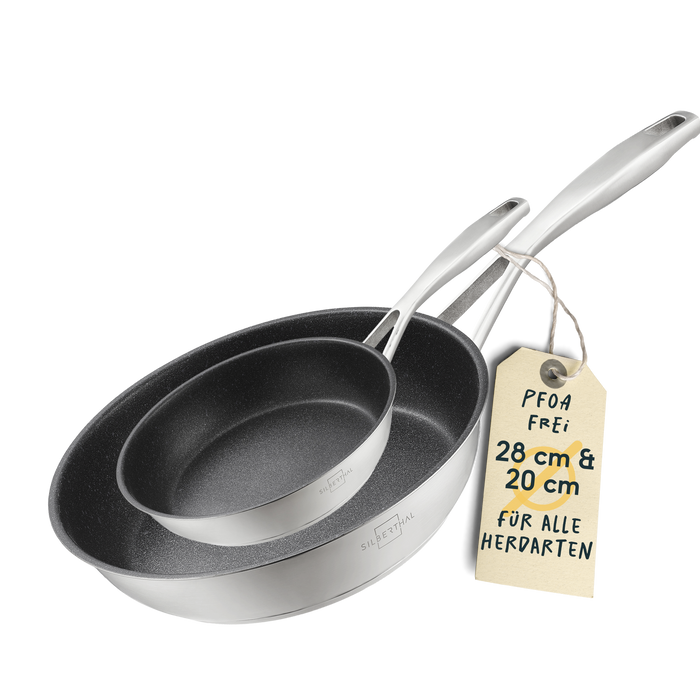 Pfannen 2er- Set - 20 + 28 cm - Beschichtet