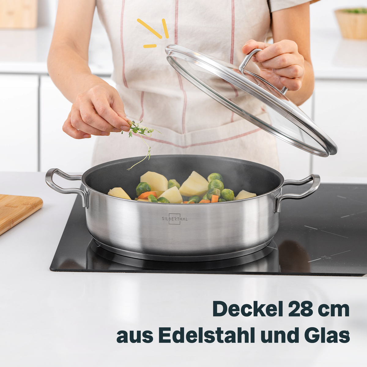Glasdeckel für 28 cm Pfannen