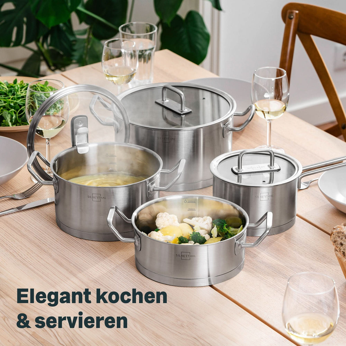 Topfset für Induktion - 4-teilig