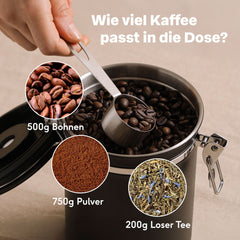 French Press + Kaffeedose Set