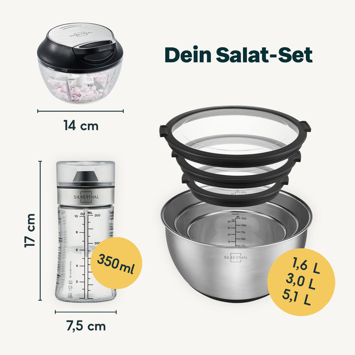 Salat Zubehör Set  3-teilig