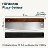 Pizzaschieber mit Wiegemesser Set
