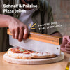Pizzaschieber mit Wiegemesser Set